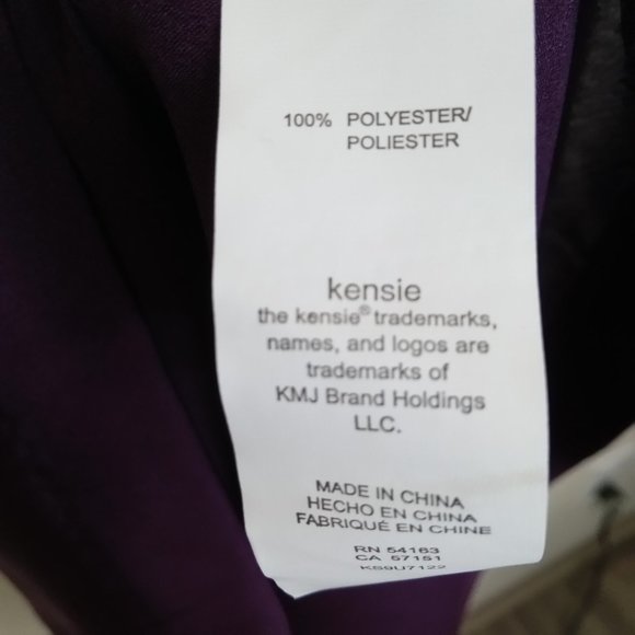 Kensie Plum Satin Mini Slip Sleeveless Dress M - Picture 6 of 7